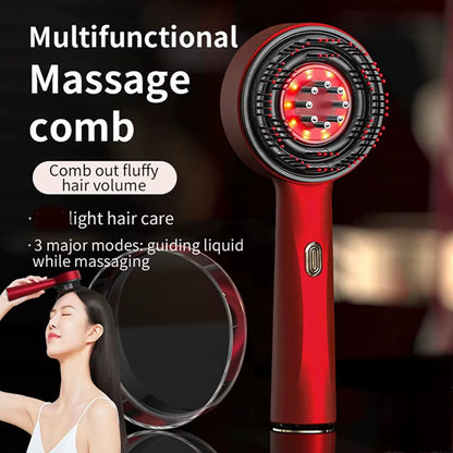 Electric Vibration Massage Comb Massage Scalp Brush Applicator Inject Essential Oils Scalp Care & Hair Care